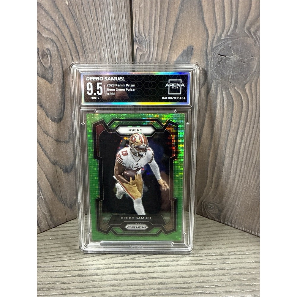 2023 Panini Prizm green wave #268 Deebo Samuel Arena 9.5
